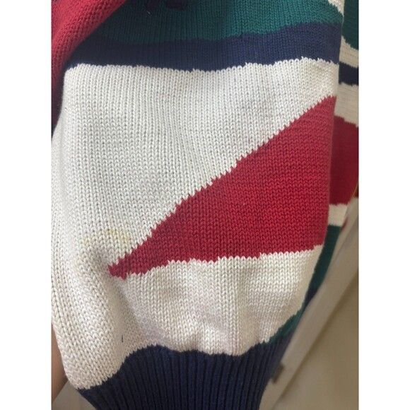 NEW VTG Boston Traders Golf Golfing Knit Sweater Pullover Golfers Cotton Men’s L - Picture 4 of 7